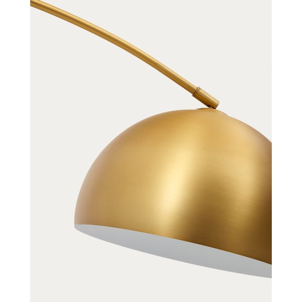 Lampa stojąca w kolorze złota z metalowym kloszem (wys. 185 cm) Madali – Kave Home-image-3