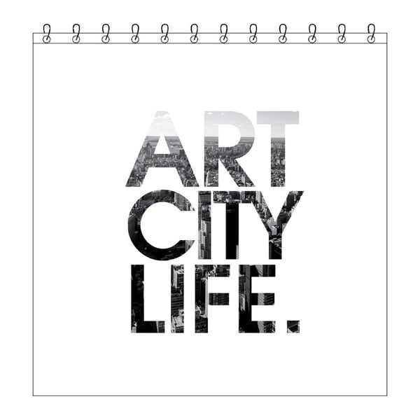 Zasłona prysznicowa Sorema Art City Life, 180 x 200 cm