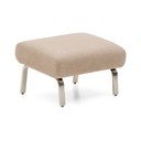 Jasnobrązowy podnóżek z tkaniny szenilowej Amsen – Kave Home