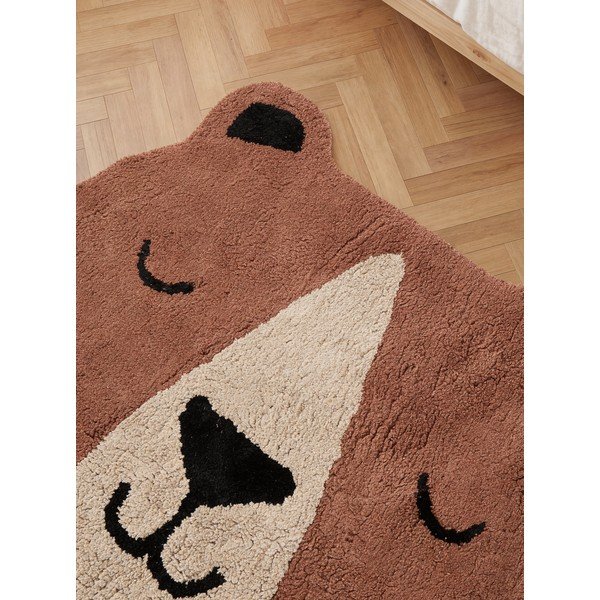 Brązowy bawełniany dywan dziecięcy odpowiedni do prania/tkany ręcznie 101x120 cm Snuggle Benni – Hanse Home-image-4