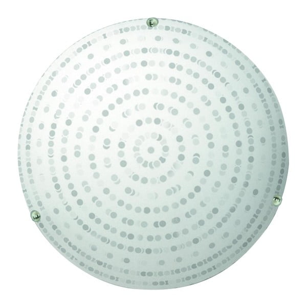 Biała lampa sufitowa ze szklanym kloszem ø 30 cm Circle – Candellux Lighting