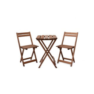 Zestaw mebli ogrodowych z drewna sosnowego dla 2 Coffee Bistro – Rojaplast