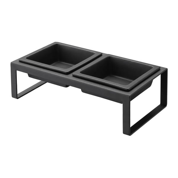 Zestaw miski i pojemnika na karmę dla czworonoga Tower – YAMAZAKI-image-4