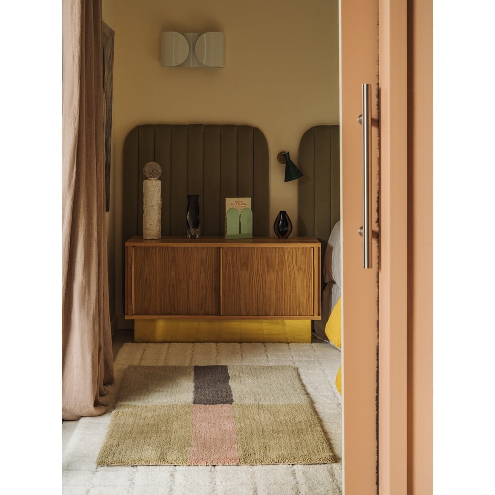 Wełniany dywan tkany ręcznie 80x140 cm Chroma Dusty Pink – Lorena Canals (zdjęcie 3)