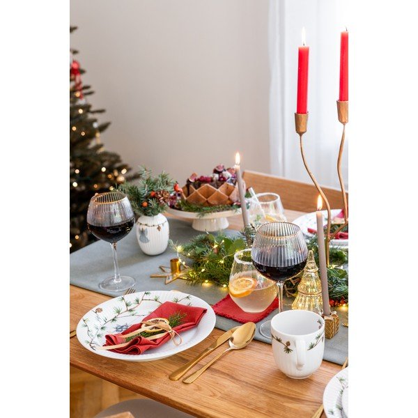 Biały porcelanowy wazon świąteczny Kähler Design Hammershøi, wys. 10,5 cm-image-3