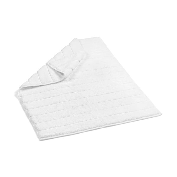Biały bawełniany dywanik łazienkowy Foutastic Striped Terry, 60x90 cm