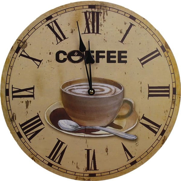 Zegar Coffee Time, 34 cm