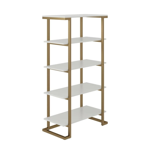 Regał w biało-złotym kolorze CosmoLiving by Cosmopolitan Ella, 76x141 cm-image-3