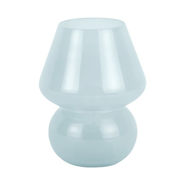 Jasnoniebieska lampa stołowa LED ze szklanym kloszem (wysokość 20 cm) Vintage – Leitmotiv
