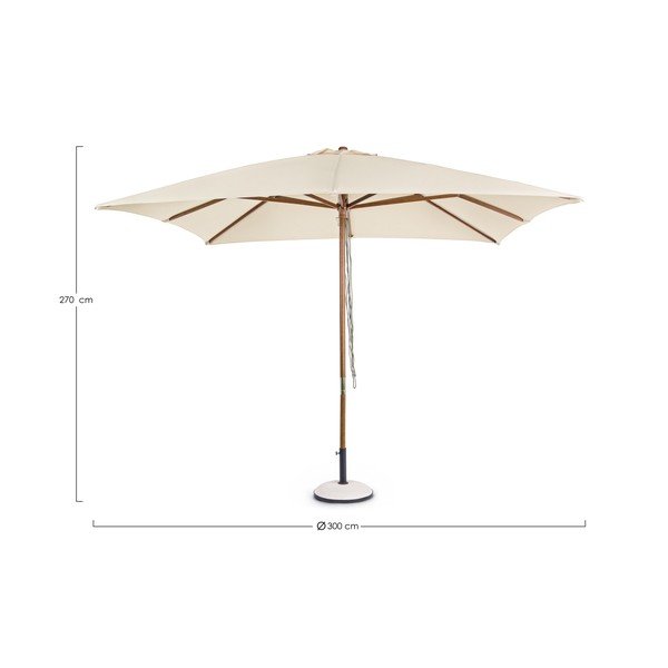 Beżowy parasol ogrodowy ø 300 cm Syros – Bizzotto-image-2