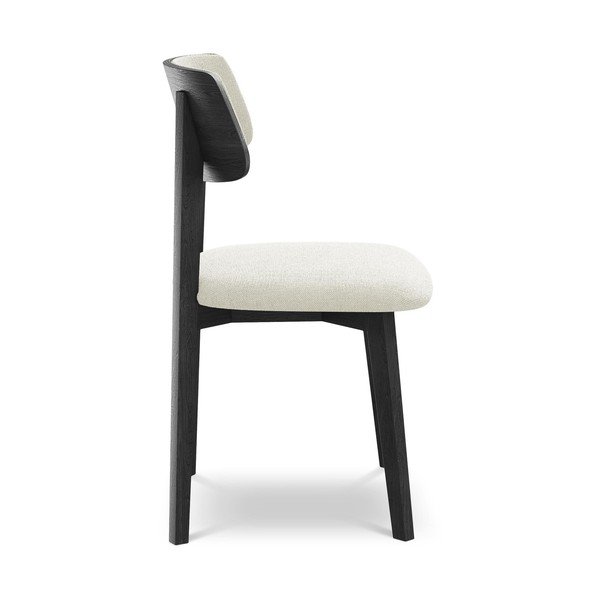 Kremowe krzesło z litego drewna Niu – Makamii-image-2