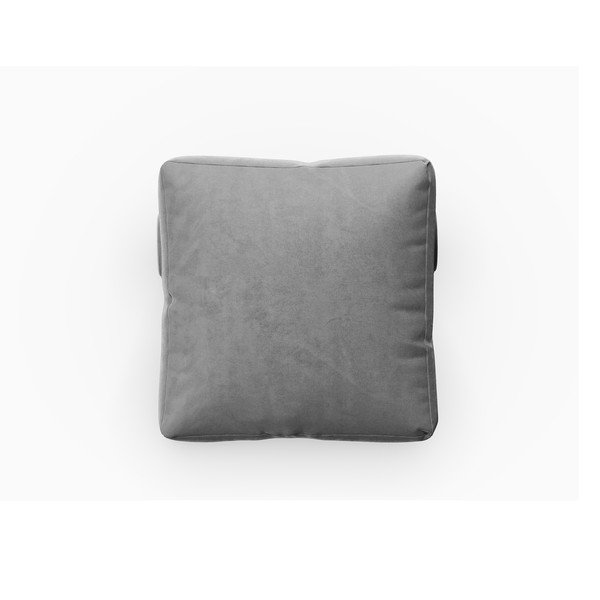 Szara aksamitna poduszka do sofy modułowej Rome Velvet – Cosmopolitan Design-image-1