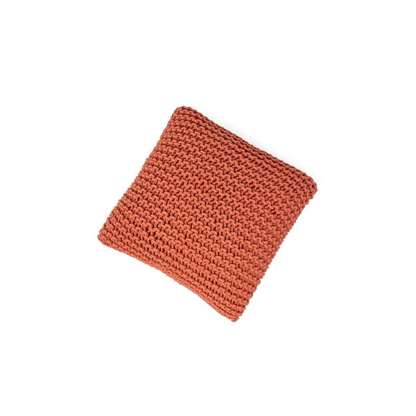 Ceglasty puf w kształcie poduszki Bonami Essentials Knit-image-4