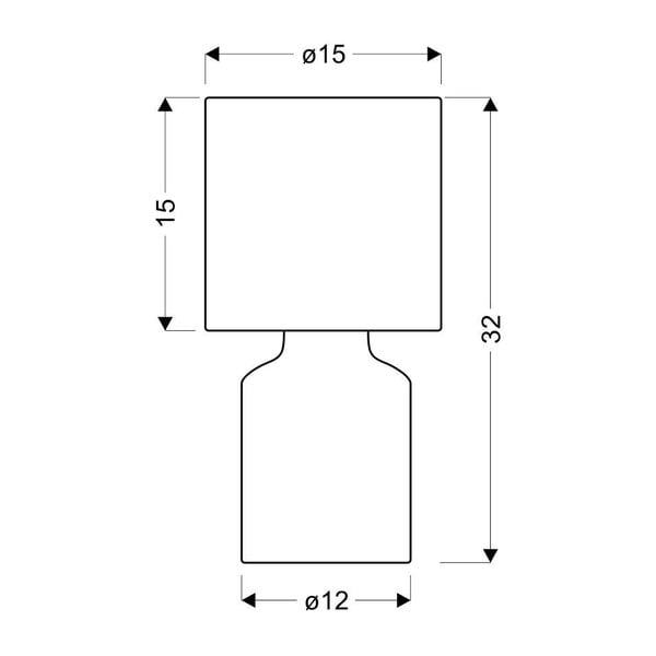 Beżowa lampa stołowa z tekstylnym kloszem (wys. 32 cm) Iner – Candellux Lighting-image-3