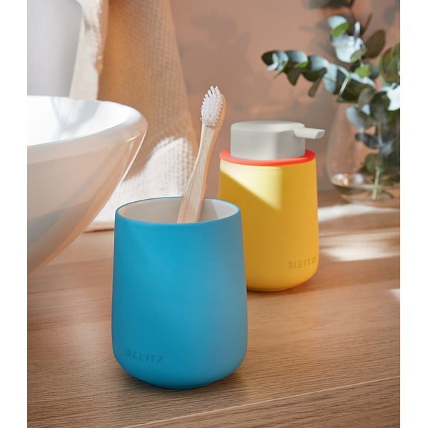 Niebieski ceramiczny kubek na długopisy Leitz Cosy-image-1