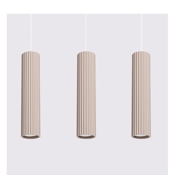 Szarobrązowa metalowa lampa wisząca Gleam – Sollux-image-3