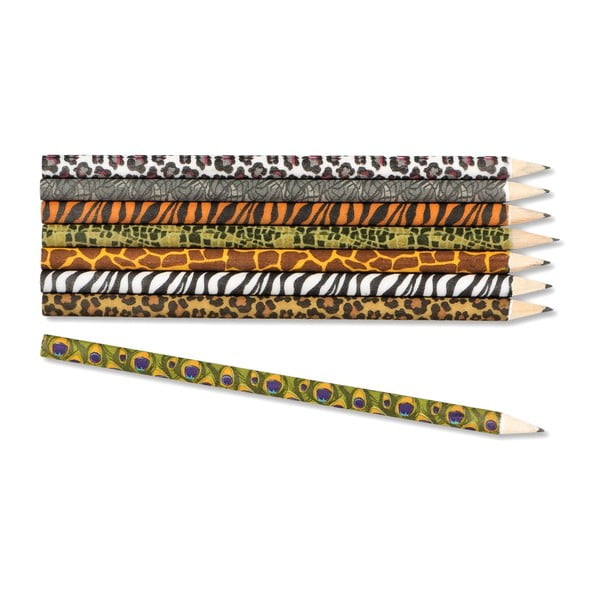 Zestaw ołówków z motywem afrykańskich zwierząt npw™ Safari