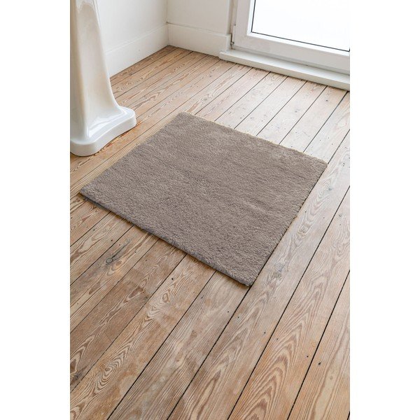 Brązowy bawełniany dywanik łazienkowy Tiseco Home Studio Luca, 60x60 cm-image-1