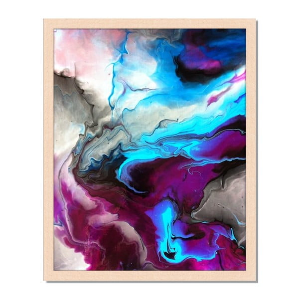 Obraz w ramie Liv Corday Asian Liquid Fusion, 40x50 cm