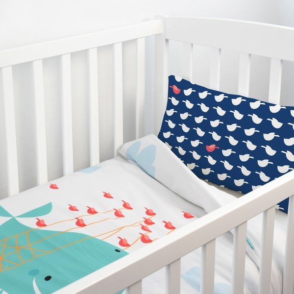 Bawełniana pościel dziecięca Baleno Whale Ride, 115x145 cm-image-1