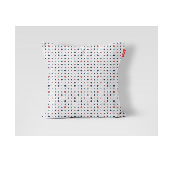 Poduszka Navy Dots, 40x40 cm