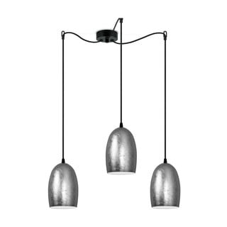 Podwójna lampa sufitowa w srebrnym kolorze Sotto Luce UME