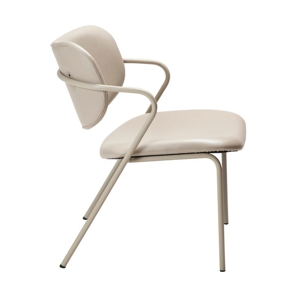 Beżowy fotel z imitacji skóry Zed – DAN-FORM Denmark-image-3