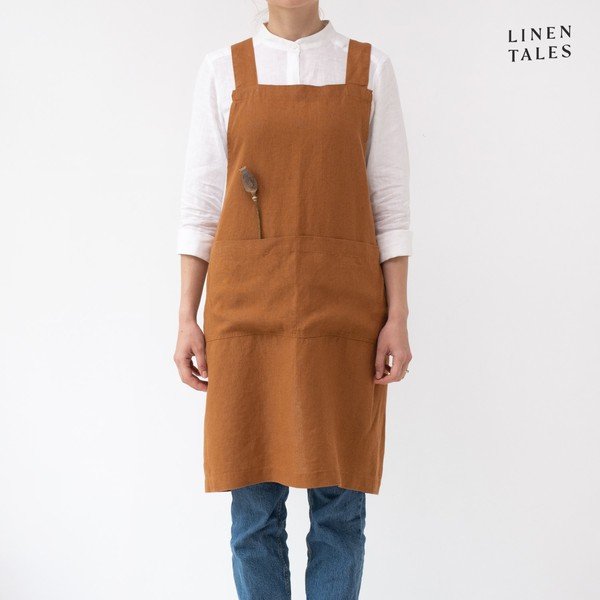 Lniany fartuch Crossback – Linen Tales