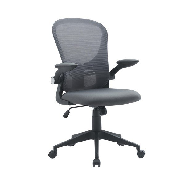 Szare tapicerowane krzesło biurowe Kempton – Yes Everyday