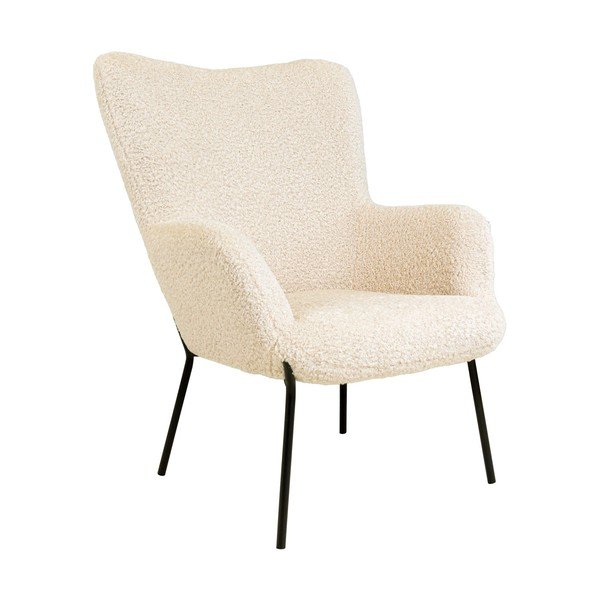 Kremowy fotel z imitacji futra Glasgow – Bonami Essentials