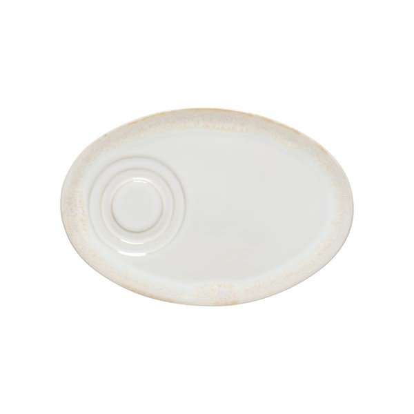 Biały kamionkowy spodek Grespresso – Costa Nova