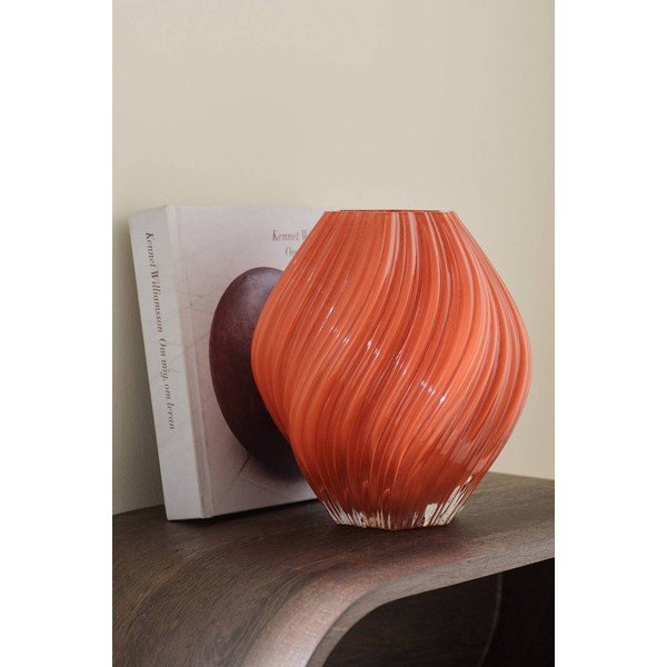 Ceglasty ręcznie wykonany wazon (wysokość 23 cm) Selma – Ellos Home-image-1