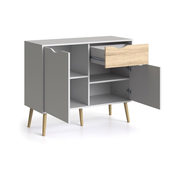 Biała komoda Tvilum Oslo, 99 x 82 cm-image-4