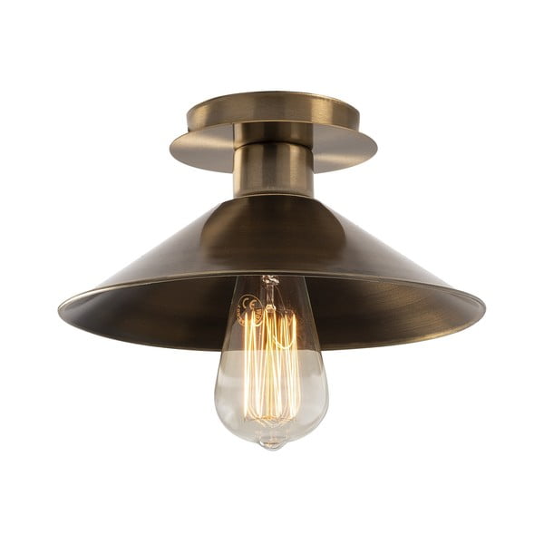 Lampa sufitowa w kolorze brązu z metalowym kloszem ø 24 cm Berceste – Opviq lights