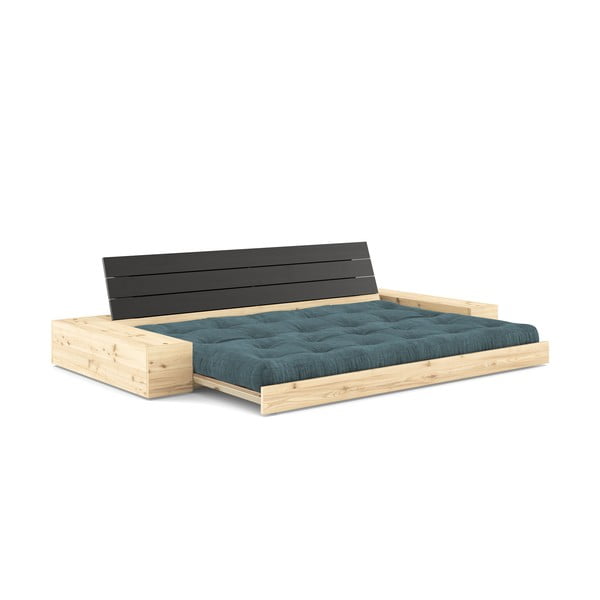 Niebieska sztruksowa rozkładana sofa 244 cm Base – Karup Design-image-4