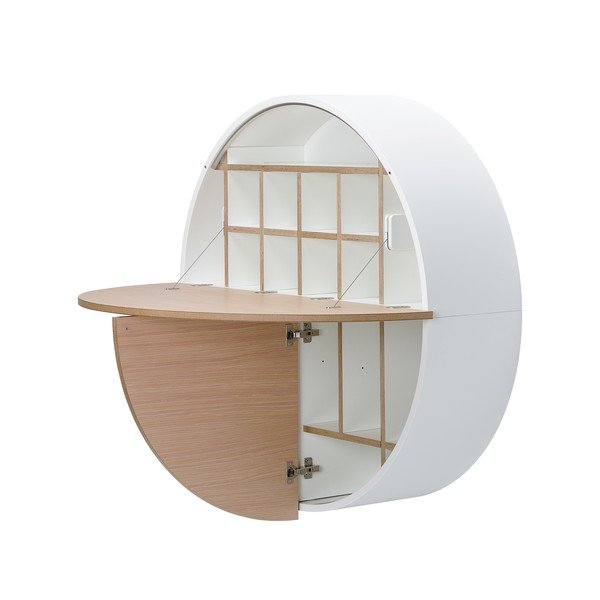 Biała rozkładana szafka wisząca EMKO Pill-image-4