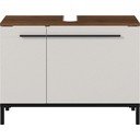 Szarobeżowa szafka pod umywalkę w dekorze orzecha 80x59 cm Yonkers – Germania