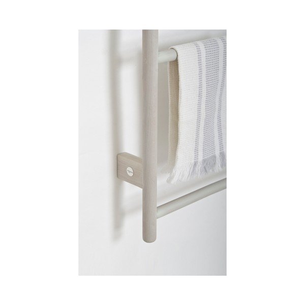 Szary wieszak na ręczniki z drewna dębowego Wireworks Towel Rail Wallbar-image-3