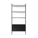 Czarny regał w dekorze dębu 94x210 cm Edge by Hammel – Hammel Furniture