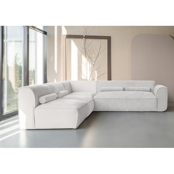 Kremowy narożnik (lewostronny) Flex Felix – Miuform-image-1