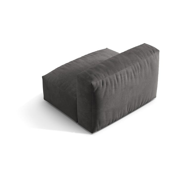 Szary aksamitny moduł sofy (moduł środkowy) Martina – Micadoni -image-2