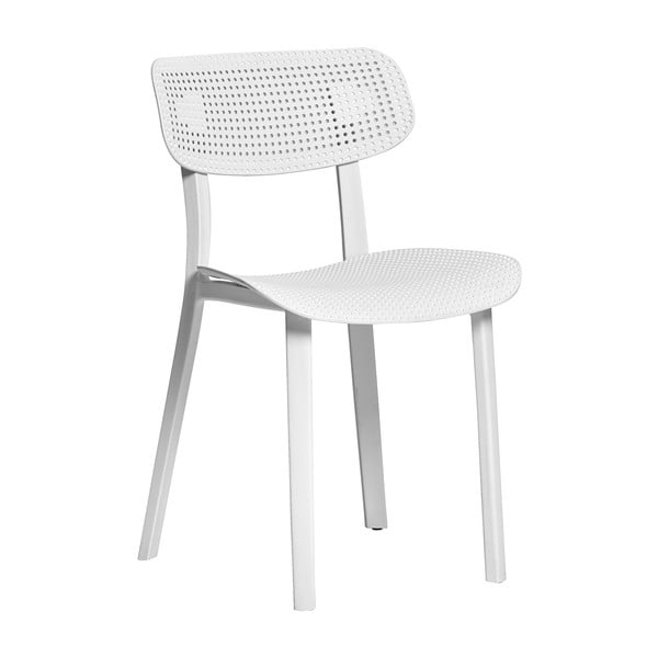 Zestaw 4 białych krzeseł do jadalni Marckeric Eleni-image-1