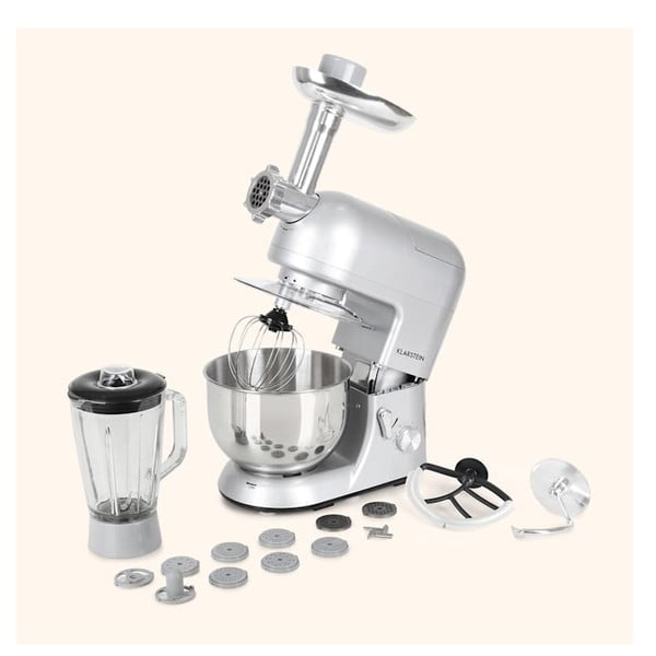 Szary wielofunkcyjny robot kuchenny Klarstein Lucia Argentea-image-1