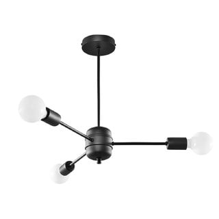 Czarna lampa wisząca 61x61 cm Benedett – Nice Lamps