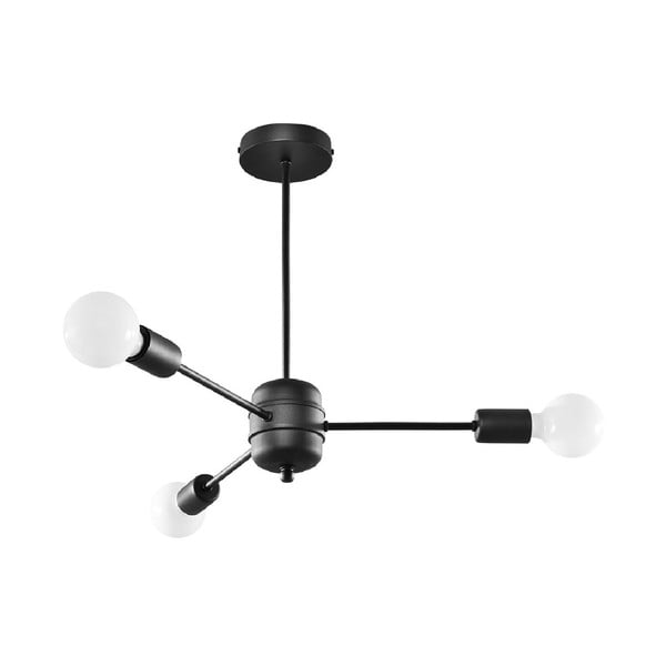 Czarna lampa wisząca 61x61 cm Benedett – Nice Lamps