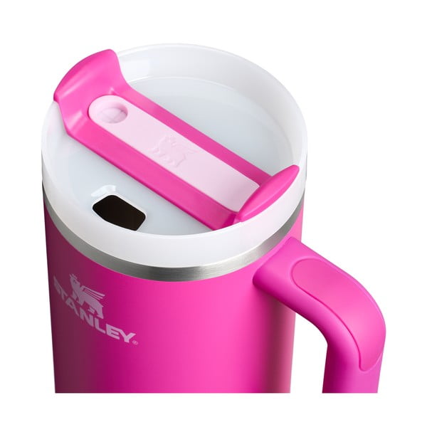 Różowy termos ze słomką ze stali nierdzewnej 1,18 l Quencher H2.0 FlowState Tumbler Violet Blossom – Stanley-image-1