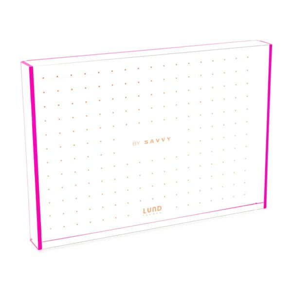 Ramka na zdjęcia z różowymi krawędziami Lund London Flash Tidy, 18,6x13,2 cm