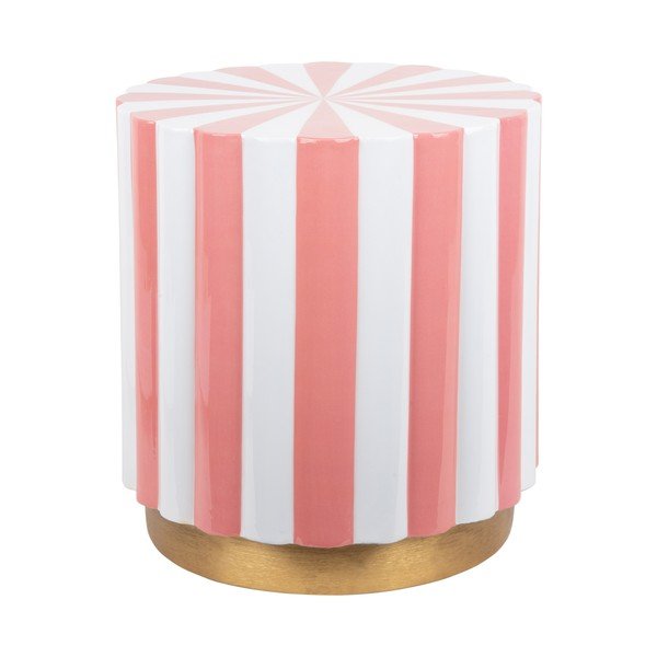 Metalowy okrągły stolik ø 40 cm Candy Swirl – Leitmotiv