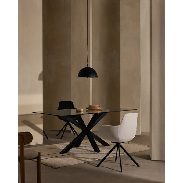 Beżowe tapicerowane fotele jadalniane zestaw z podłokietnikami 2 szt. Tissiana – Kave Home-image-2