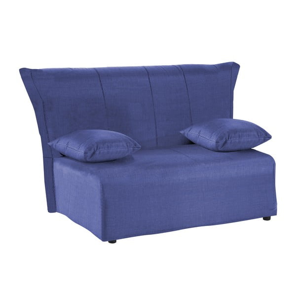 Niebieska rozkładana sofa dwuosobowa 13Casa Cedro